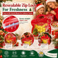 🎅LAST DAY SALE 50% OFF!!🎁Easy Fill, Easy Seal🎄 Festive Self-Seal Treat Bags – Santa & Snowman Print | Resealable, Food-Safe & Perfect for Cookies, Chocolates & Little Gifts⛄