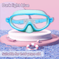 ⏳SUMMER GIFT – ONLY £9.99!!🥽1 Bestselling🏊‍♀️HD children's large frame waterproof and anti-fog swimming goggles
