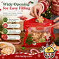 🎅LAST DAY SALE 50% OFF!!🎁Easy Fill, Easy Seal🎄 Festive Self-Seal Treat Bags – Santa & Snowman Print | Resealable, Food-Safe & Perfect for Cookies, Chocolates & Little Gifts⛄
