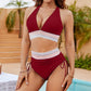 💗LAST DAY SALE – ONLY  £12.99!!💥50K+ SOLD!-👙High Waisted Tummy Control Color Block Bikini Sets