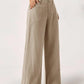 💓Summer Hot Sale 50% OFF⚡50K+ SOLD!!💕Women's Cotton Linen Palazzo Pants Summer Flowy Wide Straight Leg Beach Trousers With Pocket Casual Solid Color Soft Elastic High Waist Lounge Pants💐