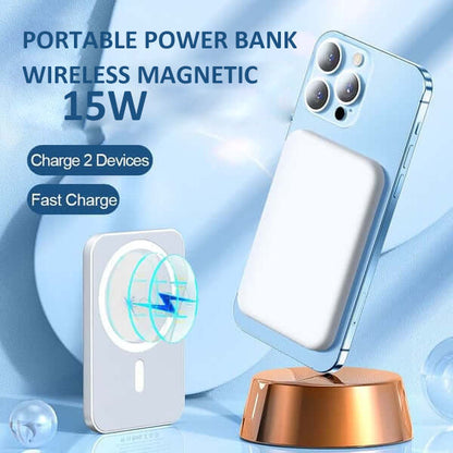 ⏰📱Last Day Promotion 60% OFF:￡10.99!!💥 5000mAh Fast Charge Portable Wireless Magnetic Power Bank