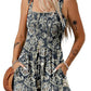 🏝️LAST DAY SALE 60% OFF:ONLY ￡12.99‼️⚡50K+ SOLD💕💃Women's Summer Square Neck Sleeveless Loose Casual Short Smocked Romper