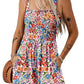 🏝️LAST DAY SALE 60% OFF:ONLY ￡12.99‼️⚡50K+ SOLD💕💃Women's Summer Square Neck Sleeveless Loose Casual Short Smocked Romper