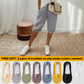 👖⏳LAST DAY SPECIAL PRICE ￡11.99‼️WITH FREE GIFT!!🎁Women's Casual Cotton Linen Capris✨Elastic High Waist Loose Cropped Trousers Breathable Lightweight Pants For Daily Holiday