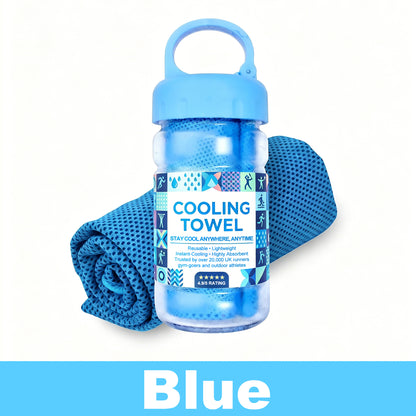 💥SUMMER HOT SALE ONLY £6.99 !!💥50K+ SOLD!❄️Cold Sweat Towel You Can Use Anywhere, Anytime!💦 Reusable✨ Soft☁️ Absorbent💧 Cooling🌬️ Portable🎒
