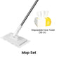 ⏳Time-Limited Special Price: ￡9.99!!⏰Extendable Telescopic Disposable Flat Clip Mop, 360° Swivel Lightweight Floor Mop