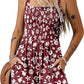 🏝️LAST DAY SALE 60% OFF:ONLY ￡12.99‼️⚡50K+ SOLD💕💃Women's Summer Square Neck Sleeveless Loose Casual Short Smocked Romper