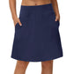 💃LAST DAY 45% OFF：ONLY ￡13.99!!💥Women's Knee Length Skorts Golf Tennis Skirt🎾High Waist Built-In Liner Shorts☁️Stretch Breathable Sport Skort