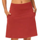 💃LAST DAY 45% OFF：ONLY ￡13.99!!💥Women's Knee Length Skorts Golf Tennis Skirt🎾High Waist Built-In Liner Shorts☁️Stretch Breathable Sport Skort