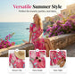 🌺Summer Hot Sale 60% OFF💐🌸V-neck Floral Loose Maxi Dress｜Ladies Breathable Casual Flow Long Summer Dress👗