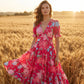 🌺Summer Hot Sale 60% OFF💐🌸V-neck Floral Loose Maxi Dress｜Ladies Breathable Casual Flow Long Summer Dress👗