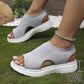 ⏰Time-Limited Special Price: ￡13.99!!🩴Women’s Knit Platform Sandals – Lightweight, Breathable & Arch-Supported 🏝️☁️  Cushioned Memory Foam Footbed • Non-Slip Sole • All-Day Comfort for Summer Walks, Holidays & City Days 🎁🇬🇧