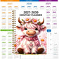 ⏰📅 LAST DAY SALE ONLY￡7.99!! 🐮2026–2030 Monthly Planner✨Cute Highland Cow 5-Year Calendar | Large Monthly Blocks for Long-Term Planning