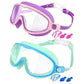 ⏳SUMMER GIFT – ONLY £9.99!!🥽1 Bestselling🏊‍♀️HD children's large frame waterproof and anti-fog swimming goggles