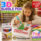 💥🖌️Final Hours Flash Sale ￡8.99‼️🔮Magic Pen – Draw 3D with one stroke!🎄 DIY Bubble Popcorn Drawing Pens& Buy 3 Pay 2 🔥