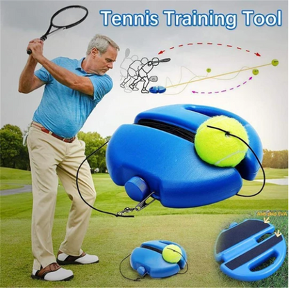 🔥🎾LAST DAY SALE 50% OFF:ONLY ￡10.99‼️🌞KIT Tennis Trainer – Self-study tool, adjustable height & stable base – improves your swing and accuracy anywhere 💪