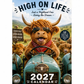 ⏳📅LAST DAY SPECIAL PRICE ￡6.99⚡50K+ SOLD💕2027 Funny Highland Cow Wall Calendar | A4 Hanging Calendar | Designed by Isabel Kline