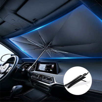 ☀️LAST DAY SALE – ONLY ￡11.99!!🔥Upgraded Car Windshield Sun Shade Umbrella🚗Foldable Heat Insulation Front Window Sun Visor