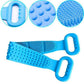 🛁Bathroom Skincare Hot Sale 50% OFF: Only £6.99!! 💥🫧HydratBath Silicone Body Cleansing Brush🧴Double-Sided Long Back Scrubber Food-Grade Silicone Exfoliating Shower Belt For Deep Skin Clean UK🇬🇧