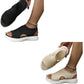 ⏰Time-Limited Special Price: ￡13.99!!🩴Women’s Knit Platform Sandals – Lightweight, Breathable & Arch-Supported 🏝️☁️  Cushioned Memory Foam Footbed • Non-Slip Sole • All-Day Comfort for Summer Walks, Holidays & City Days 🎁🇬🇧