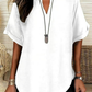🔥SUMMER HOT SALE £11.99!!💥50K+ SOLD‼️👕Fashion Loose Solid Color Short Sleeve Top☁️Soft Breathable Basic Tee All-Match Casual Blouse For Commute Holiday UK🇬🇧