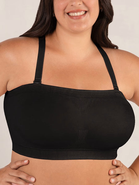 💗LAST DAY SALE 60% OFF: ONLY £10.99!!⚡50K+ SOLD💕🤩🔥Convertible Strapless Bandeau Bra with Wireless Comfort, Anti-Slip Grip & Removable Straps