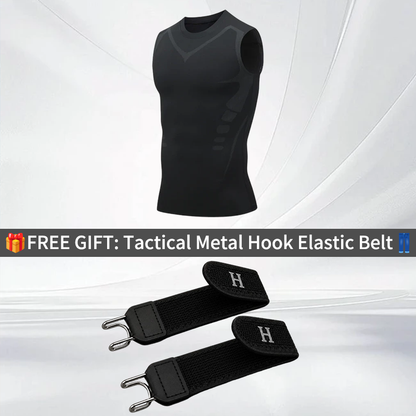 📢📢LAST DAY SPECIAL PRICE: ￡9.99! 💪 Ionic Shaping Vest – Compression & Cooling – Body Contouring & Sleeveless – Invisible Under Clothes 🕶️
