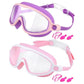 ⏳SUMMER GIFT – ONLY £9.99!!🥽1 Bestselling🏊‍♀️HD children's large frame waterproof and anti-fog swimming goggles