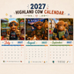 ⏳📅LAST DAY SPECIAL PRICE ￡6.99⚡50K+ SOLD💕2027 Funny Highland Cow Wall Calendar | A4 Hanging Calendar | Designed by Isabel Kline