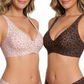 🎉Final 12 Hours- Only ￡9.99!!🌸💕 Jelly Wireless Womens Comfortable Wireless Bras Push Up Bralettes Seamless Tshirts Bras Deep V Everyday Bras