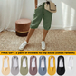 👖⏳LAST DAY SPECIAL PRICE ￡11.99‼️WITH FREE GIFT!!🎁Women's Casual Cotton Linen Capris✨Elastic High Waist Loose Cropped Trousers Breathable Lightweight Pants For Daily Holiday