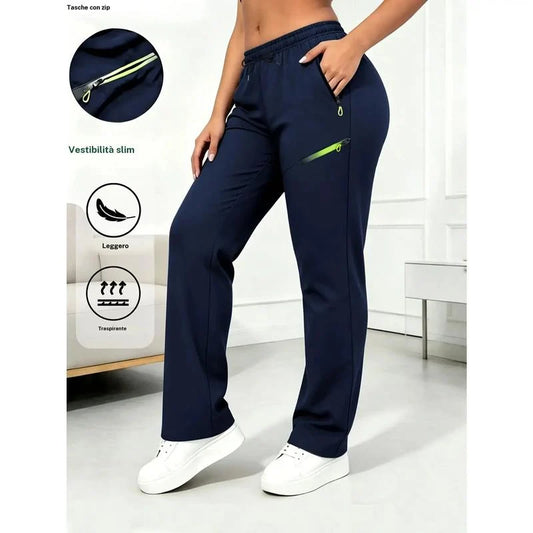 🔥LAST DAY SALE 50% OFF👍Women’s Straight-Leg Cargo Trousers – Elastic Waist, 6-Pocket Casual Pants for Work, Travel & Everyday Wear 👖✨