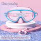 ⏳SUMMER GIFT – ONLY £9.99!!🥽1 Bestselling🏊‍♀️HD children's large frame waterproof and anti-fog swimming goggles