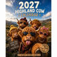 ⏳📅LAST DAY SPECIAL PRICE ￡6.99⚡50K+ SOLD💕2027 Funny Highland Cow Wall Calendar | A4 Hanging Calendar | Designed by Isabel Kline