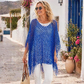 🏆 This Week's Special Price:£9.99‼️💐Summer Metallic Crochet Cover-Up – Lightweight, Flowy & Effortlessly Stylish summer outfit