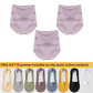 ⏰💖Last Day-Buy 1 Get 3 Packs:Only £11.99‼️💖Plus-Size High-Waist Cross Tummy Control Panties✨