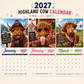 ⏳📅LAST DAY SPECIAL PRICE ￡6.99⚡50K+ SOLD💕2027 Funny Highland Cow Wall Calendar | A4 Hanging Calendar | Designed by Isabel Kline