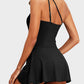 💗👙LAST DAY SALE 60% OFF: ONLY £13.99!!⚡50K+ SOLD💕🏖️Women's One Piece Swim Dress One Shoulder Swimsuit With Skirt🩱