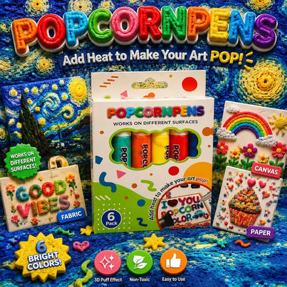 💥🖌️Final Hours Flash Sale ￡8.99‼️🔮Magic Pen – Draw 3D with one stroke!🎄 DIY Bubble Popcorn Drawing Pens& Buy 3 Pay 2 🔥