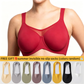 💕Hot Sale Only £8.99!!!💐🖤Women's Elegant Sheer Full Coverage Plus Size Bra