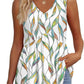 💥🌞Summer Women Outfit Hot Sale :Only ￡10.99‼️👗Women's Print Flowy Sleeveless V Neck Peplum Tank Tops✨Loose Waist Ruffle Hem Camisole Daily Holiday Top