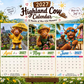⏳📅LAST DAY SPECIAL PRICE ￡6.99⚡50K+ SOLD💕2027 Funny Highland Cow Wall Calendar | A4 Hanging Calendar | Designed by Isabel Kline