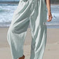 💗Summer Hot Sale 50% OFF:Only £14.99!!⚡50K+ SOLD💕👖Loose Fit Gingham Plaid Pants💦Soft Airy Vacation Daily Wide Leg Trousers🌿