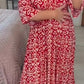 🏖️LAST DAY SALE – ONLY ￡14.99‼️👗Women's Bohemian Casual Print V-neck Waist Wrap Long Dress