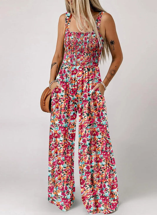 🌸☀️2026 Summer Hot Sale – Only ￡14.99‼️👖Women’s Casual Print Sleeveless Overalls Jumpsuits✨Loose Breathable One Piece Outfit Beach Holiday Daily Commute UK🇬🇧