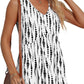 💥🌞Summer Women Outfit Hot Sale :Only ￡10.99‼️👗Women's Print Flowy Sleeveless V Neck Peplum Tank Tops✨Loose Waist Ruffle Hem Camisole Daily Holiday Top