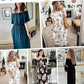🏖️2026 Summer Hot Sale– Only ￡13.99!!🔥💃Women's Off-Shoulder Ruffled Side-Slit Maxi Dress with Pockets