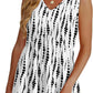 💥🌞Summer Women Outfit Hot Sale :Only ￡10.99‼️👗Women's Print Flowy Sleeveless V Neck Peplum Tank Tops✨Loose Waist Ruffle Hem Camisole Daily Holiday Top