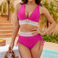 💗LAST DAY SALE – ONLY  £12.99!!💥50K+ SOLD!-👙High Waisted Tummy Control Color Block Bikini Sets